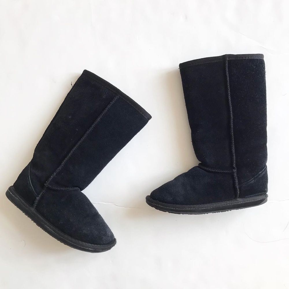 EMU Australia black suede boots GUC - light stain by toes and heel 12 toddler